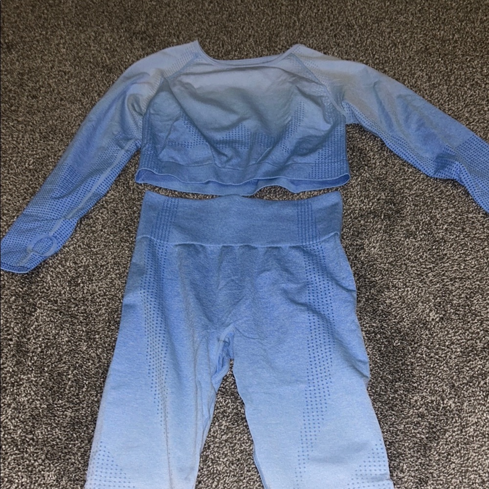 Gymshark Blue Ombre Activewear Set